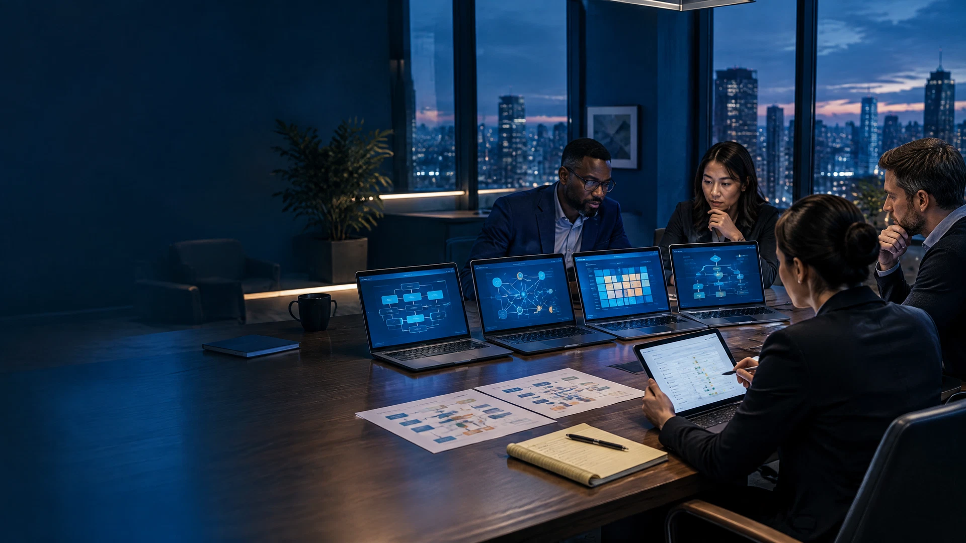Business leaders comparing AI tools for their team